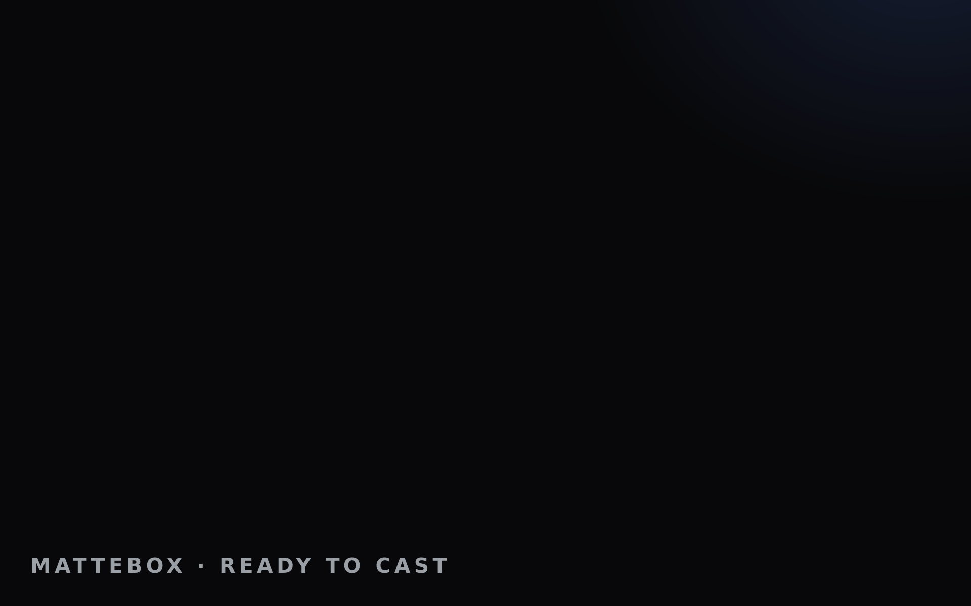 The cast receiver page running in a desktop browser.